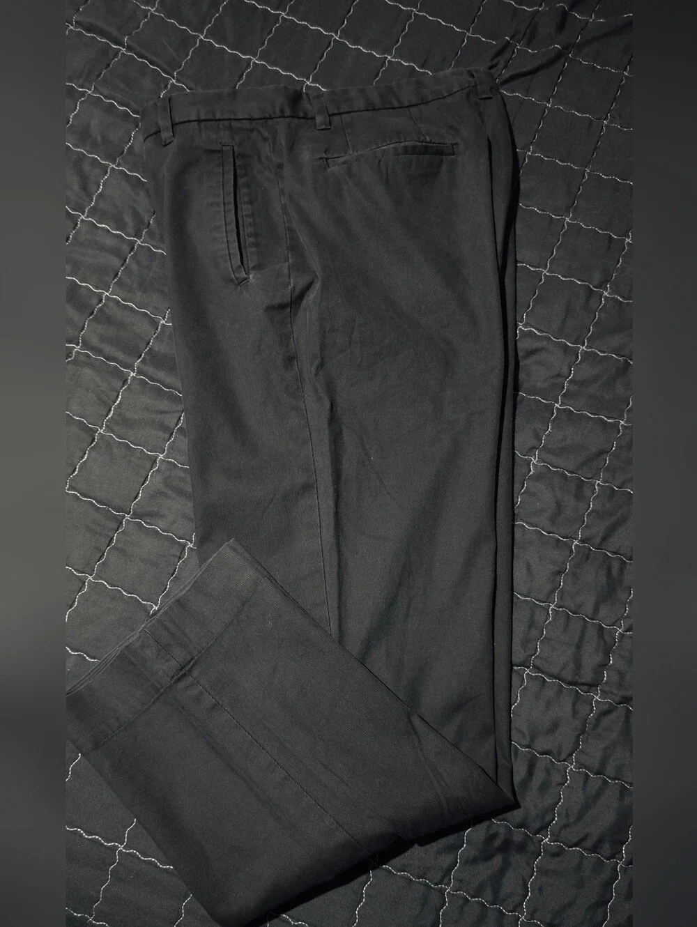 Banana Republic Men’s Black Stretch Flat-Front Chino Pants Size 33 x 32
